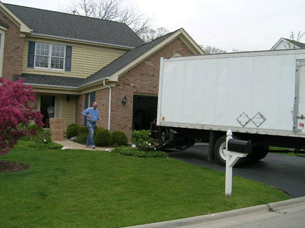 a beautiful spring day - perfect for a move!